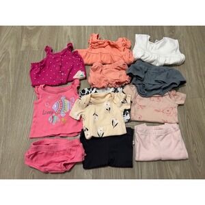 Mixed Baby Girls 3M Bodysuits Rompers Sleepers Outfits Spring Lot